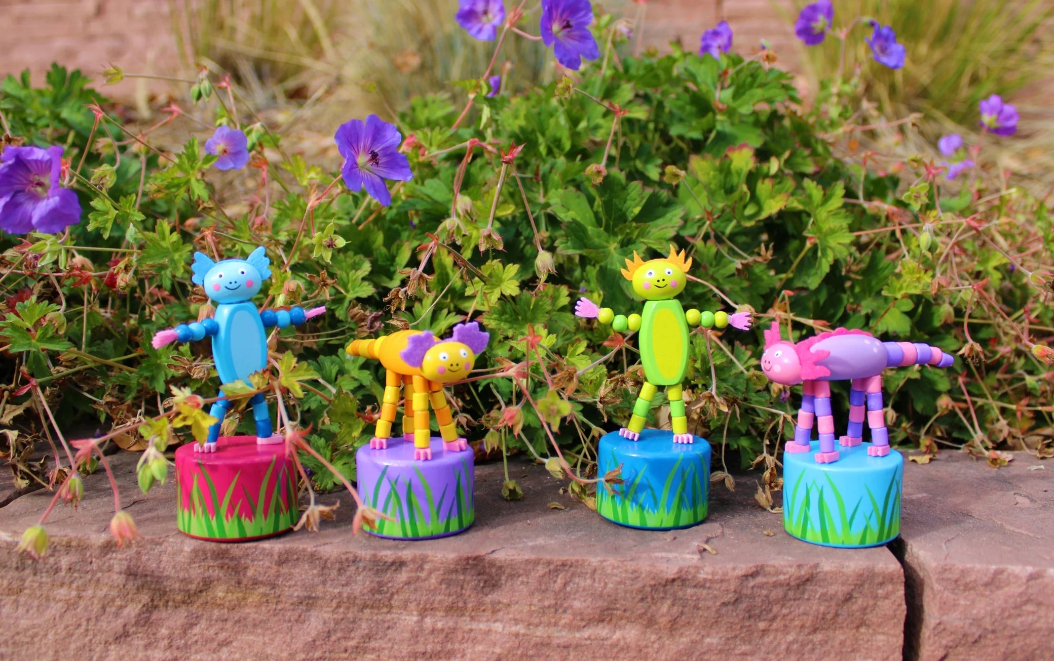 Axolotl Push Puppets